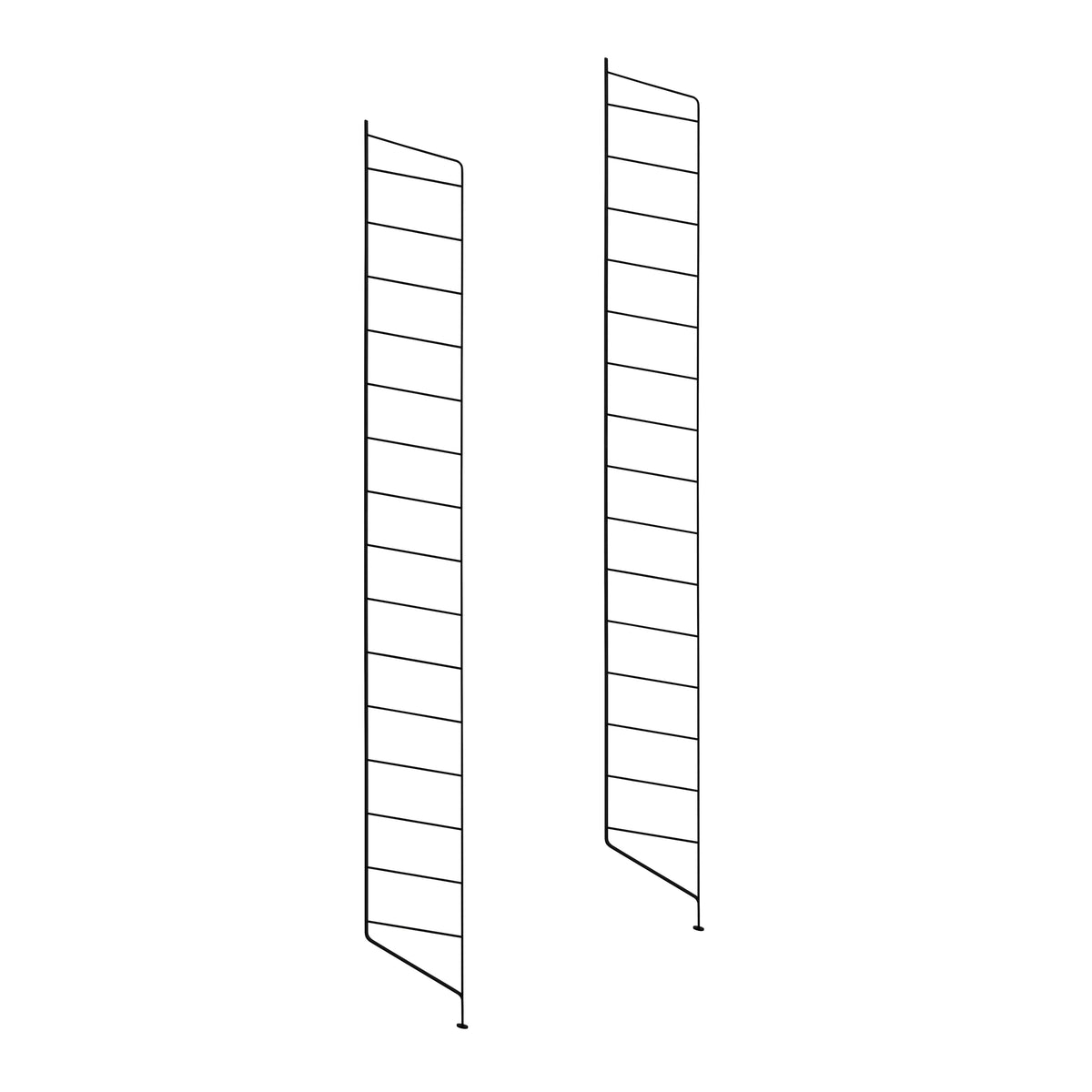 Set of 2 TEGEL shelf brackets with stand