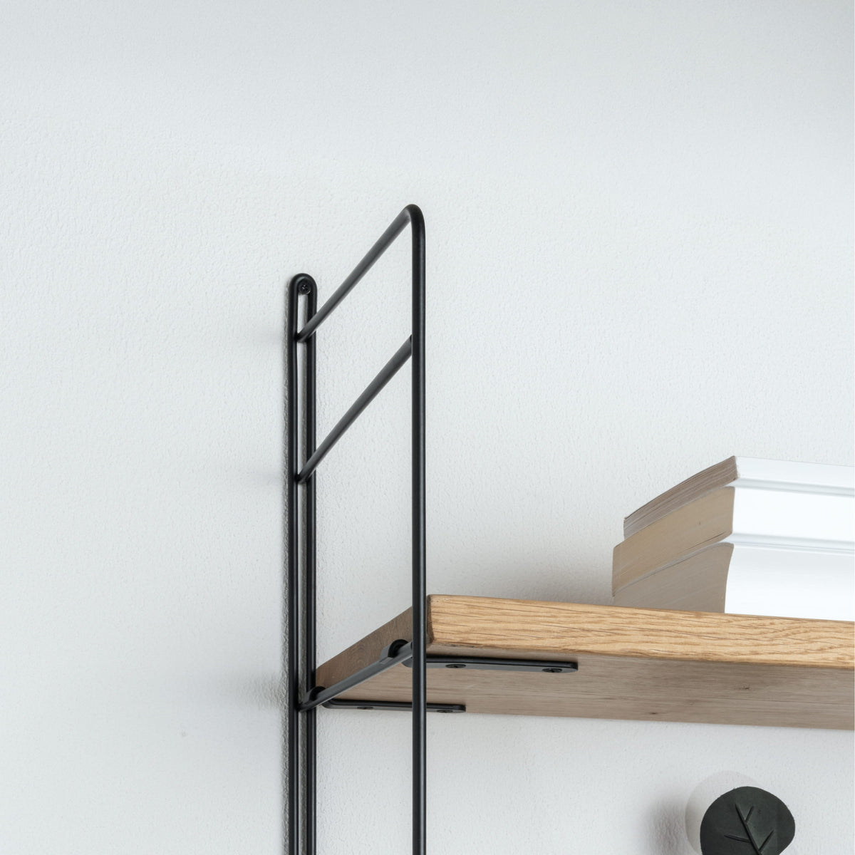 Set of 2 TEGEL shelf brackets with stand
