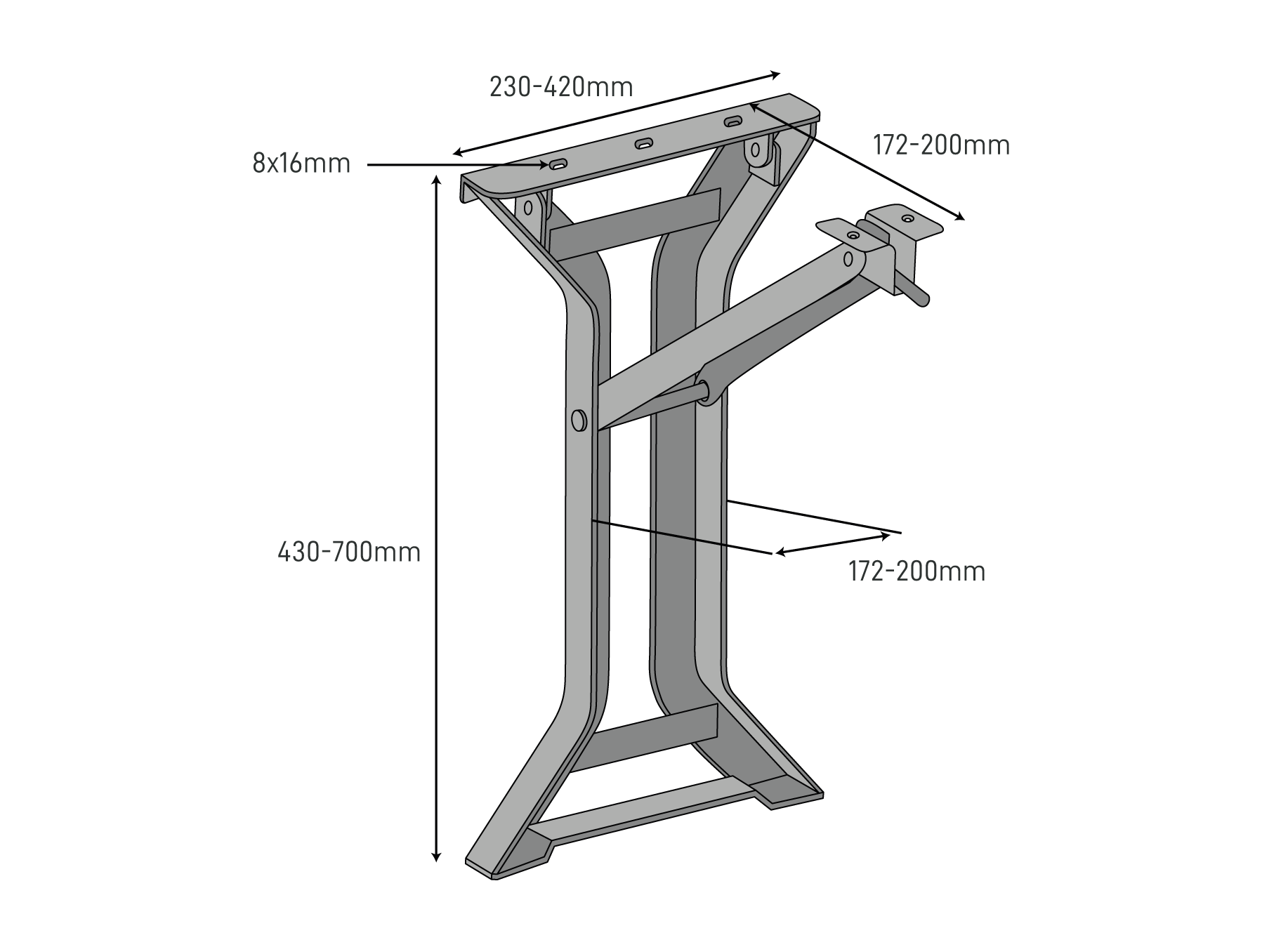 Set of 2 furniture frames BIERZELT Y-FORM