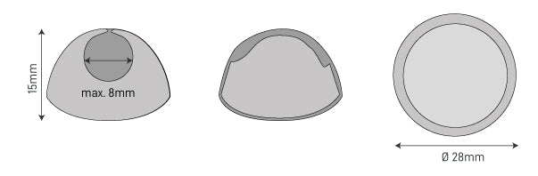 De afmetingen