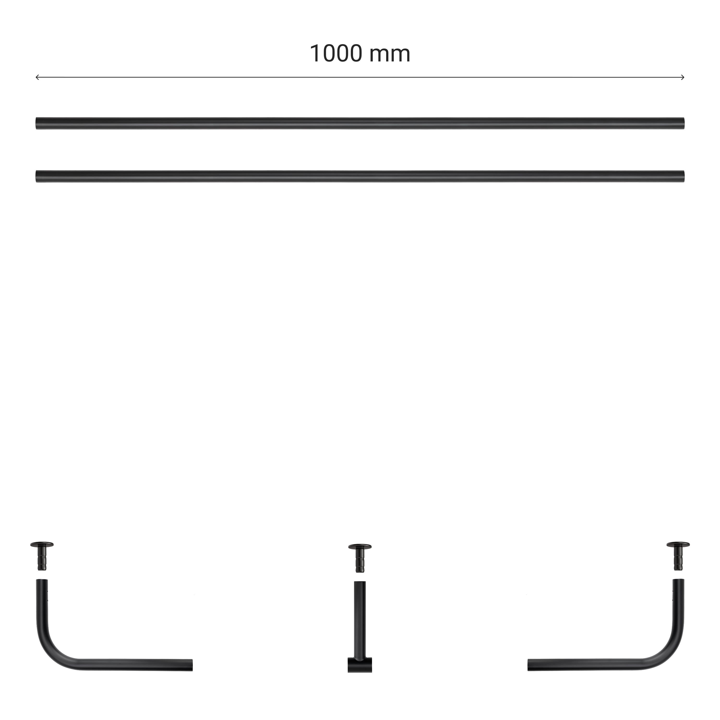 Curtain rod ROUND