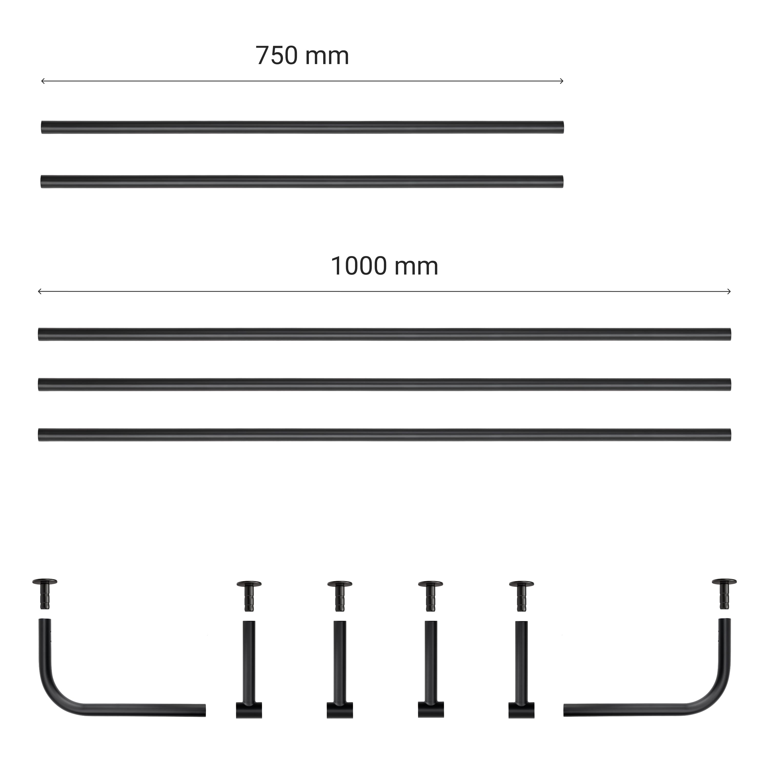 Curtain rod ROUND