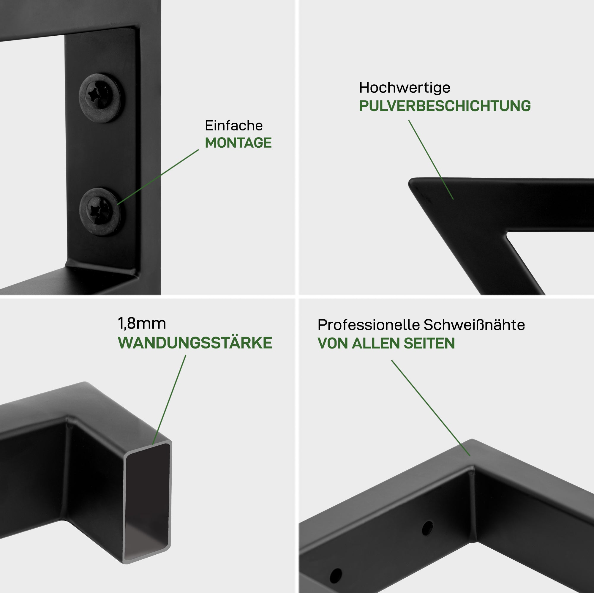 Juego de 2 soportes de pared SCHRÄG