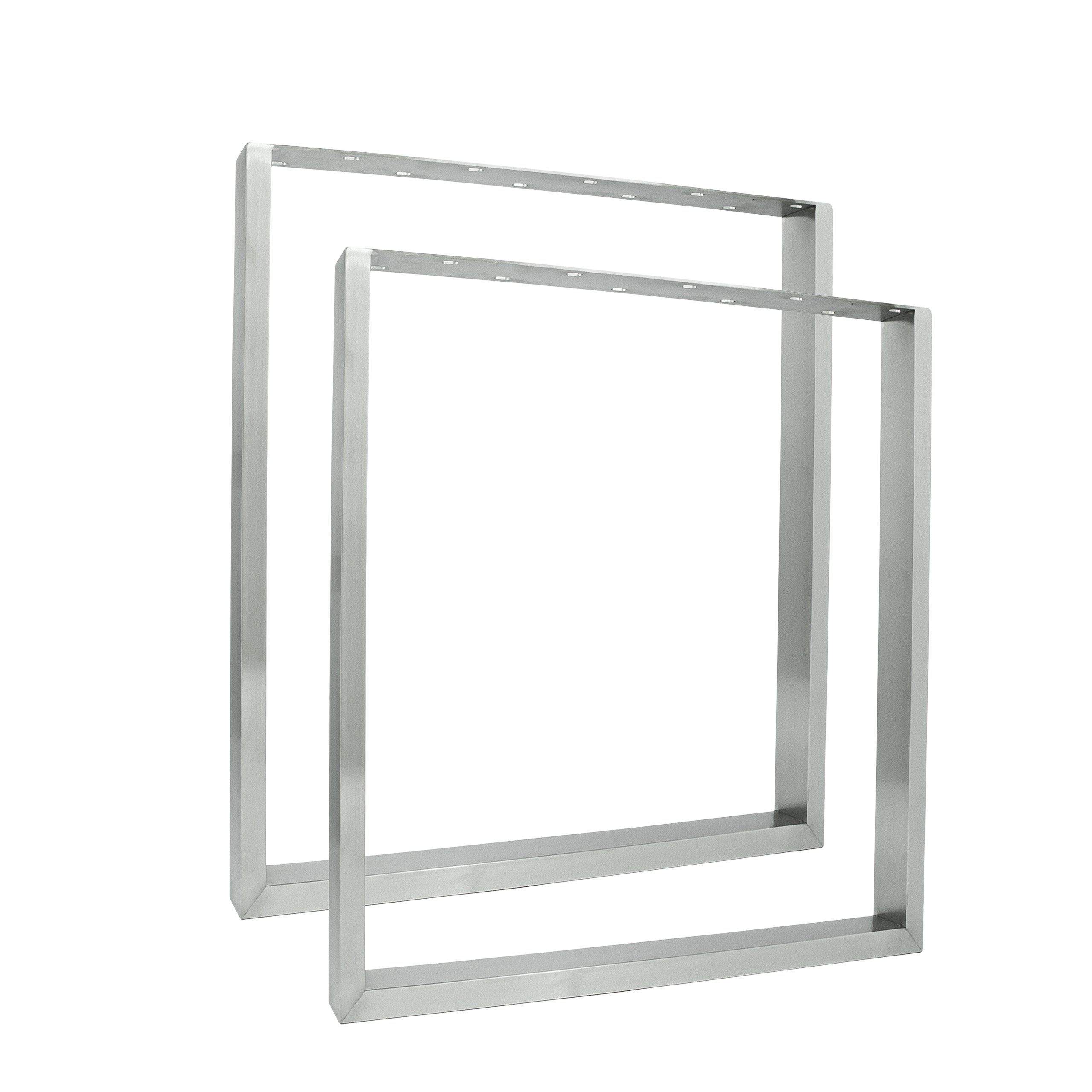 2 Set Möskufen rechthoek - roestvrij staal