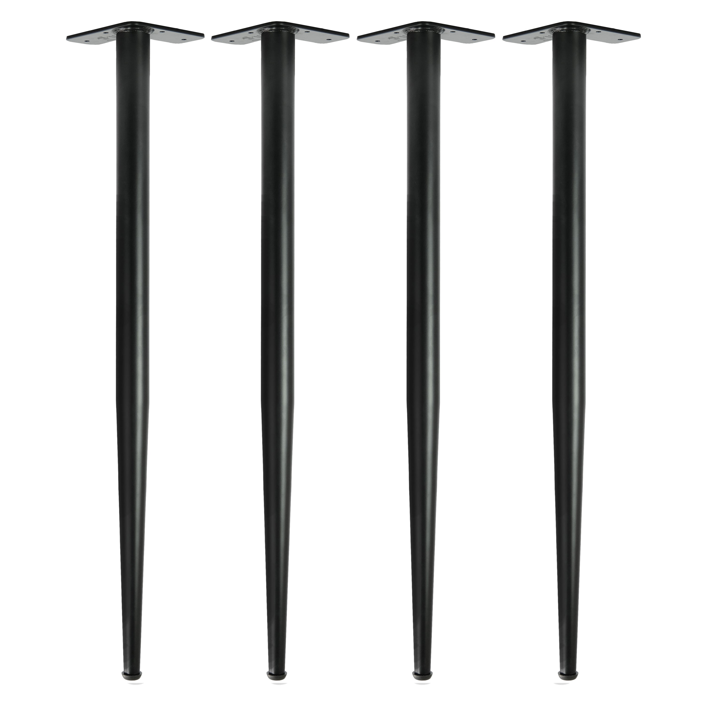 4 Set conische benen