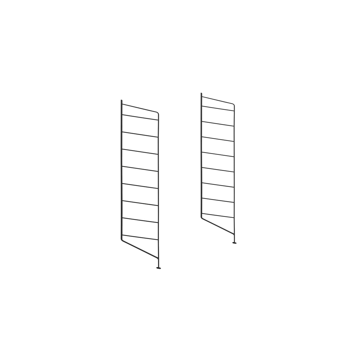 Set of 2 TEGEL shelf brackets with stand