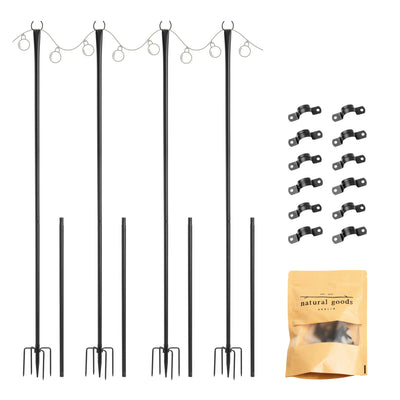 4er Set Lichterkettenhalter