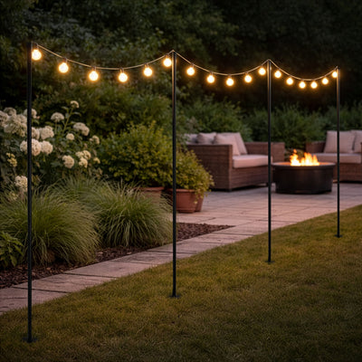 4er Set Lichterkettenhalter