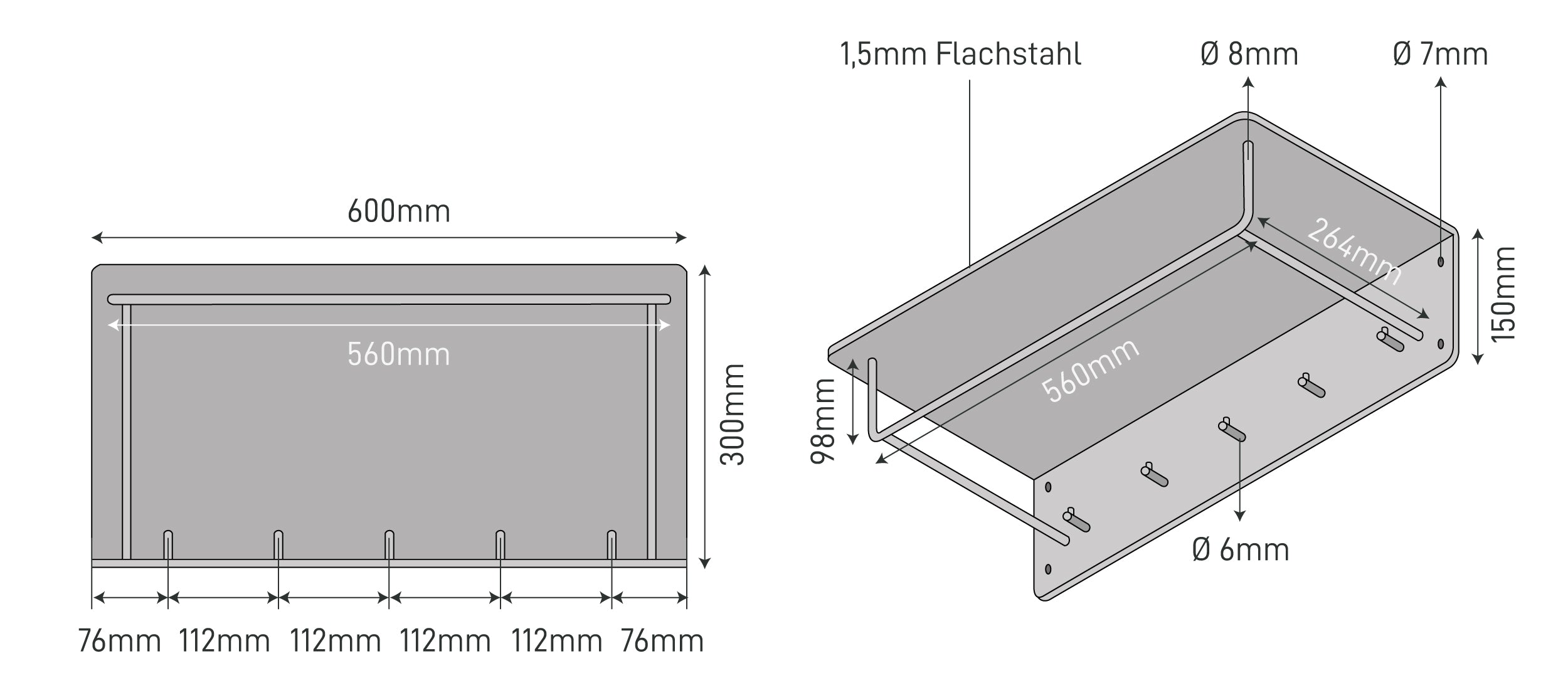 Les dimensions