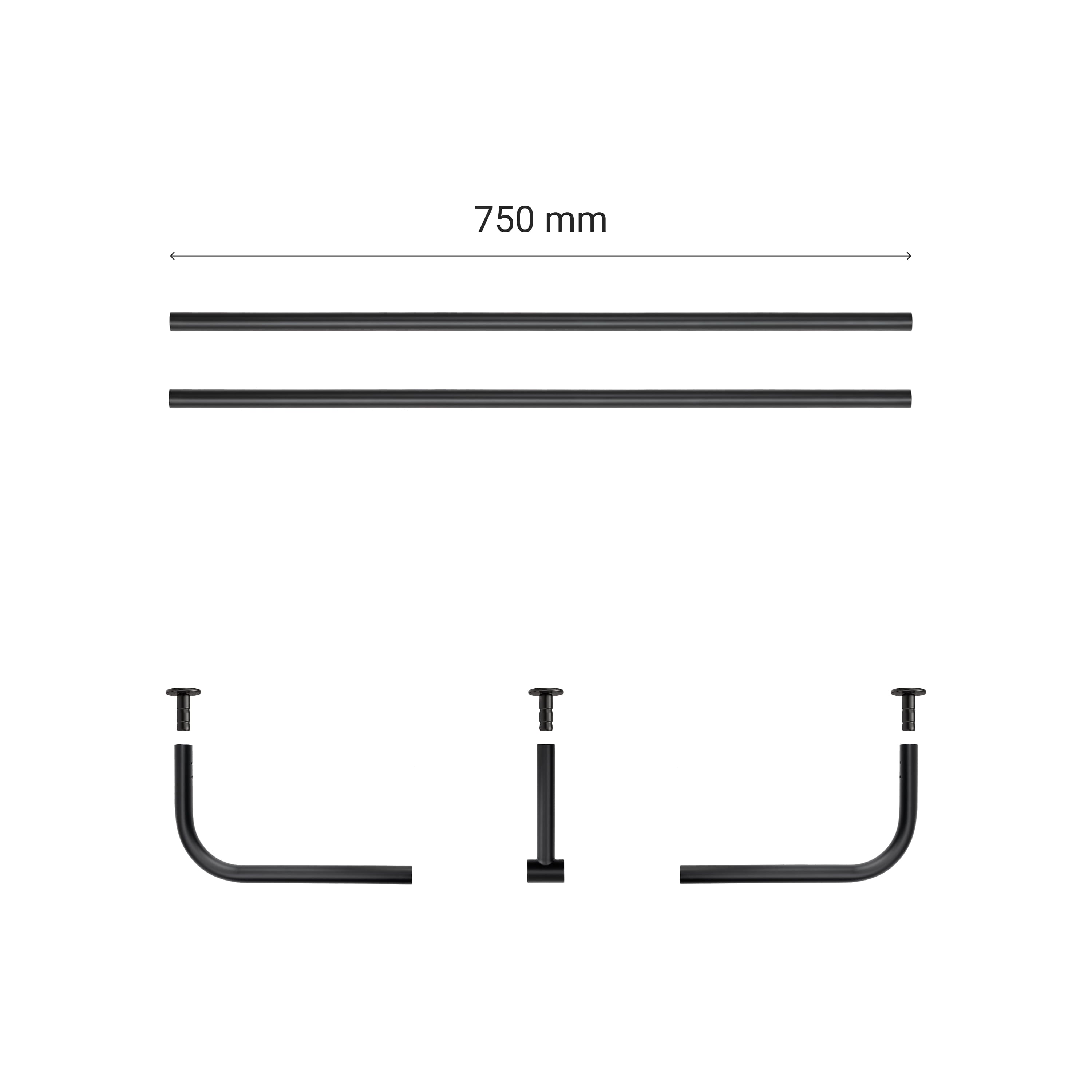 Curtain rod ROUND