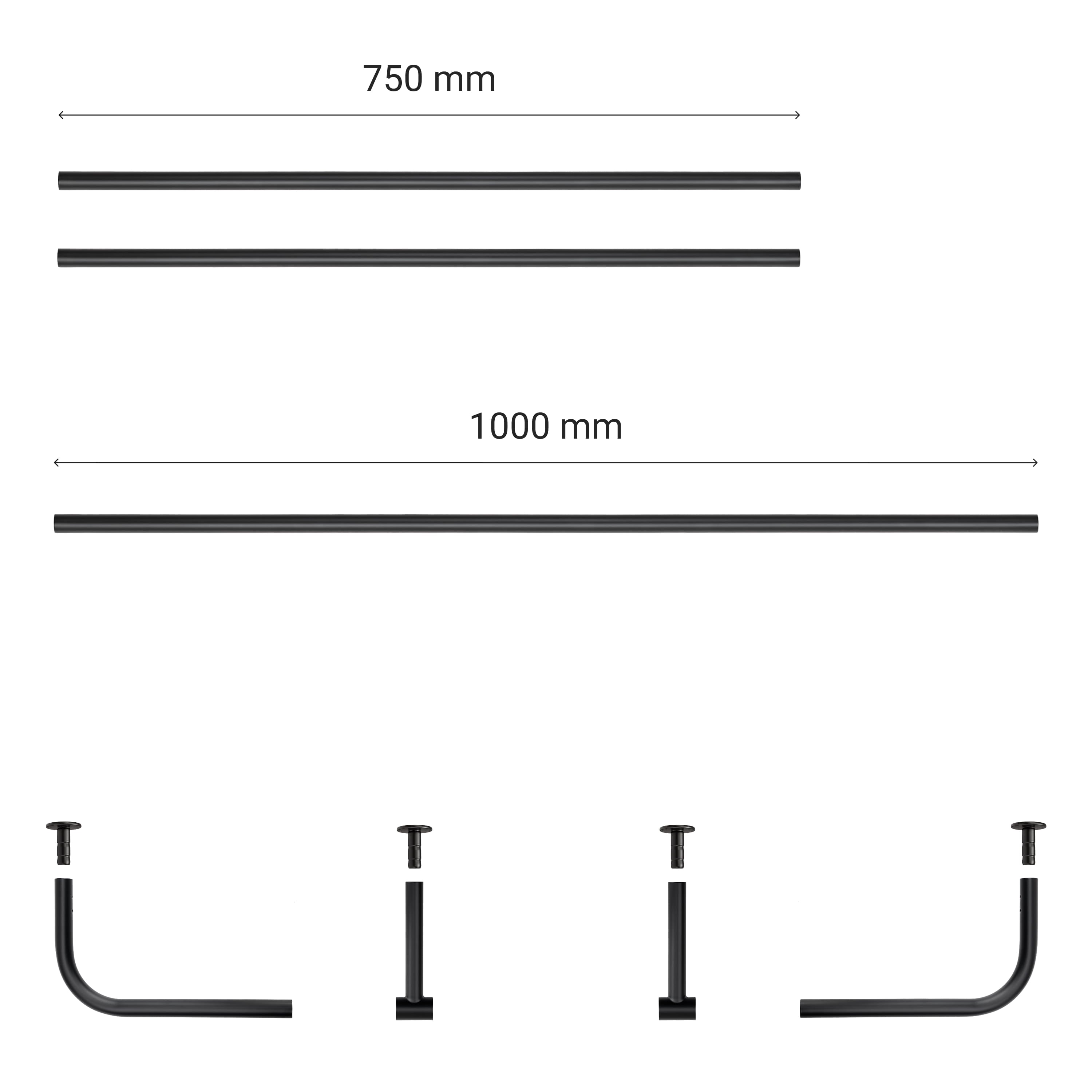 Curtain rod ROUND