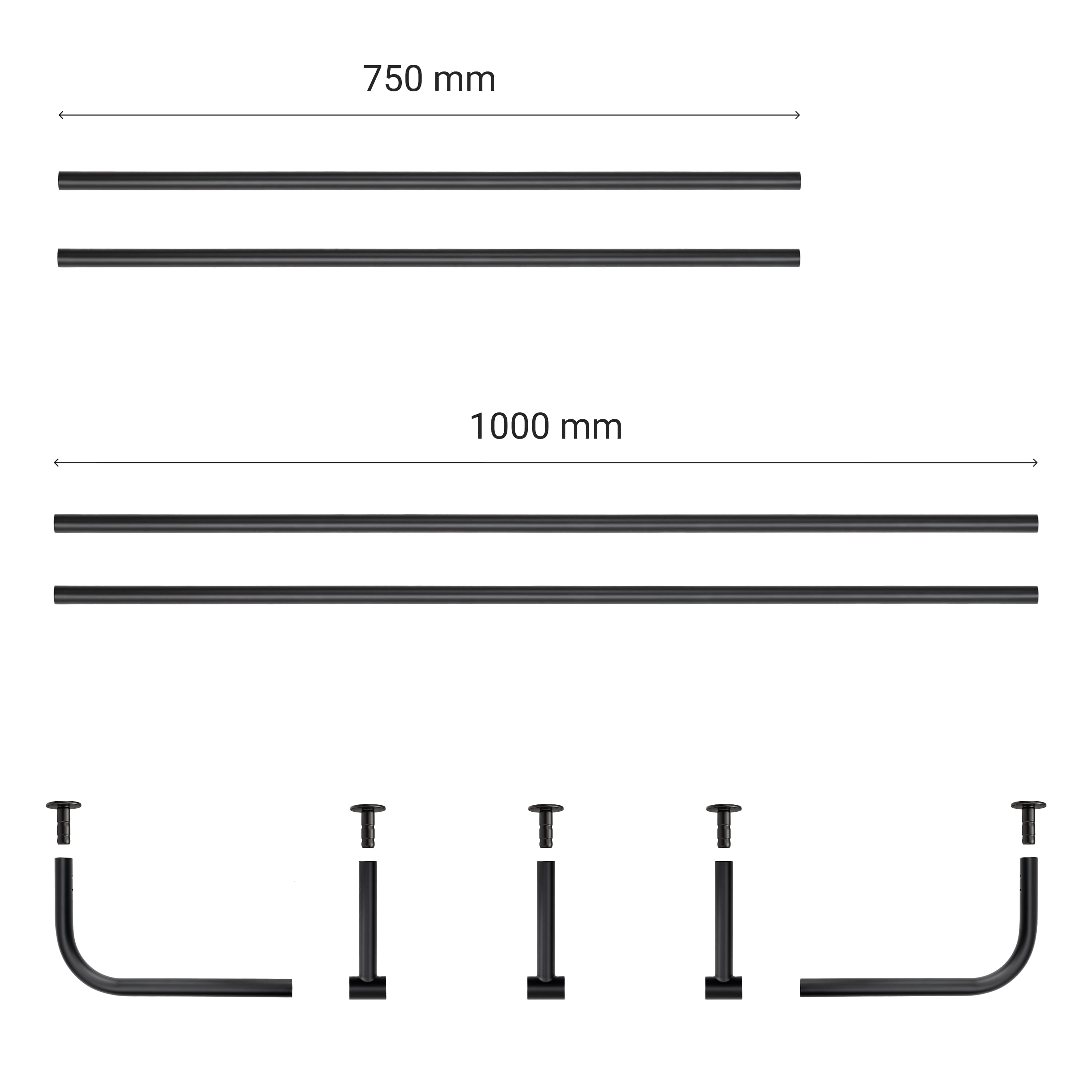 Curtain rod ROUND