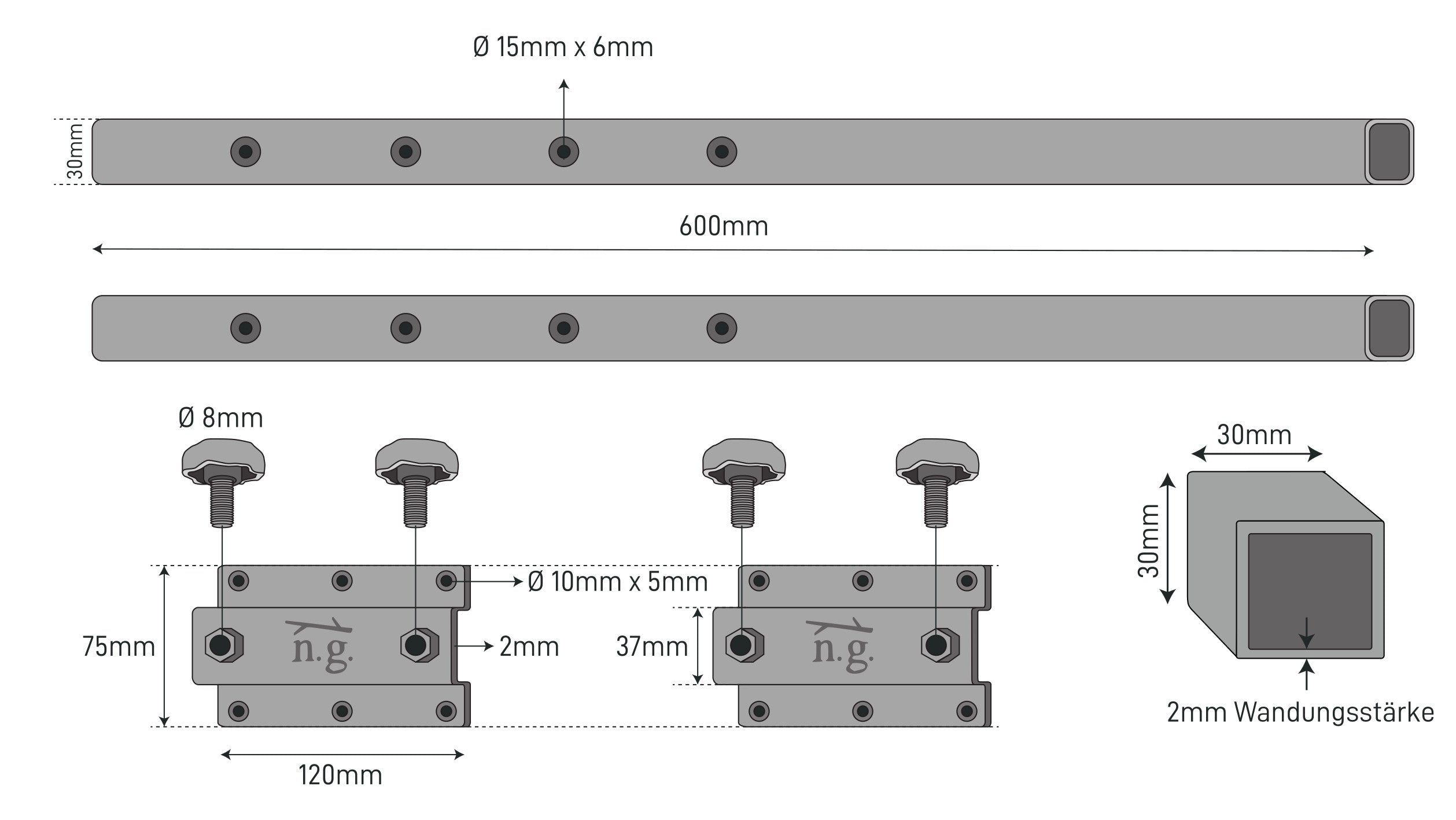 Les dimensions