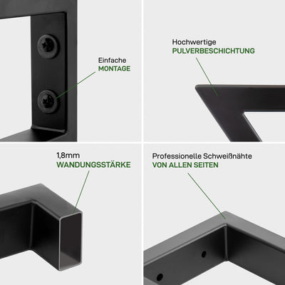 Juego de 2 soportes de pared SCHRÄG