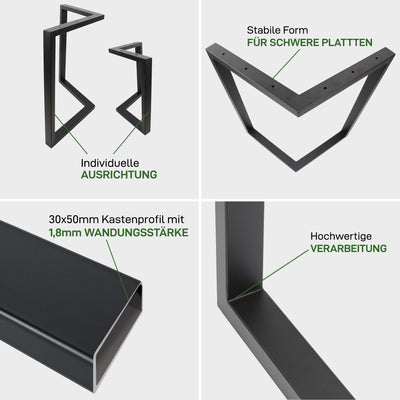 2er Set Möbelkufen ARROW