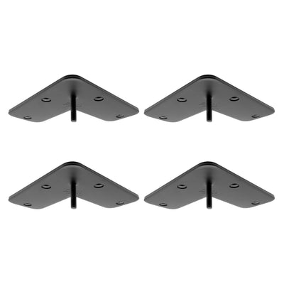 Juego de 4 placas de montaje CONICAL