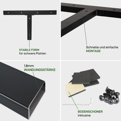 2er Set Möbelkufen T-FORM